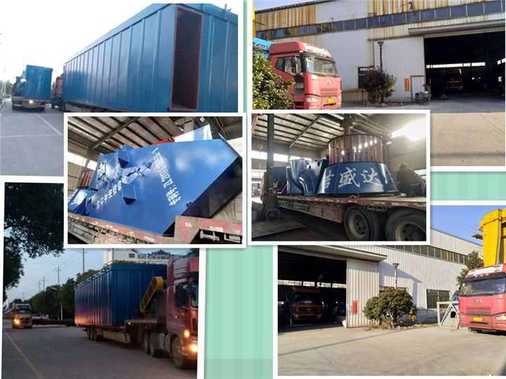 Four cars shipped sand and gravel classifier dust collector_Yancheng jishengda Environmental Protection Engineering Co., Ltd.