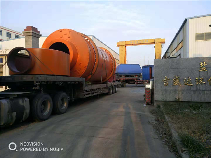 Slag dryer, dust collector system delivery_Yancheng jishengda Environmental Protection Engineering Co., Ltd.